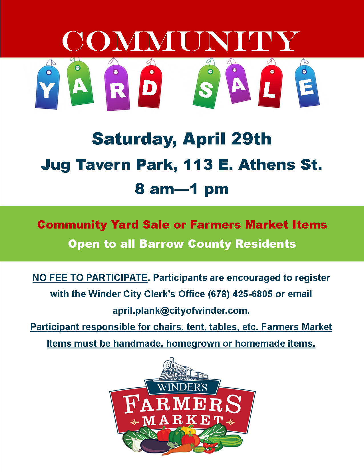 Community Yard Sale 2017