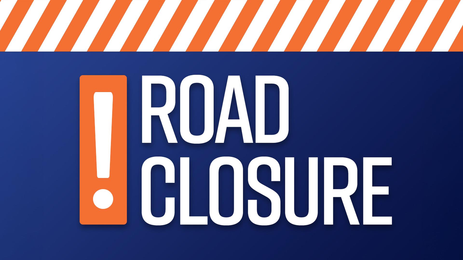 Road Closure graphic for news release