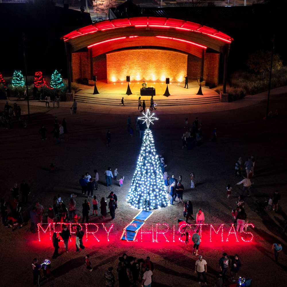 Tree Lighting aerial